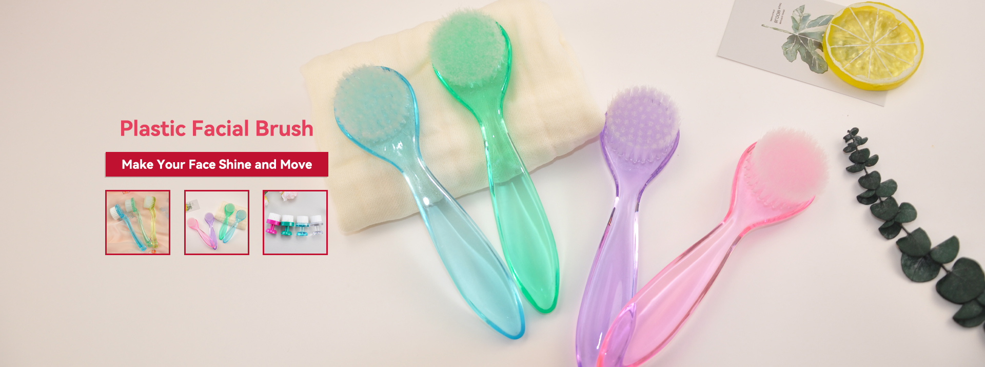 Brosse faciale en plastique de Chine