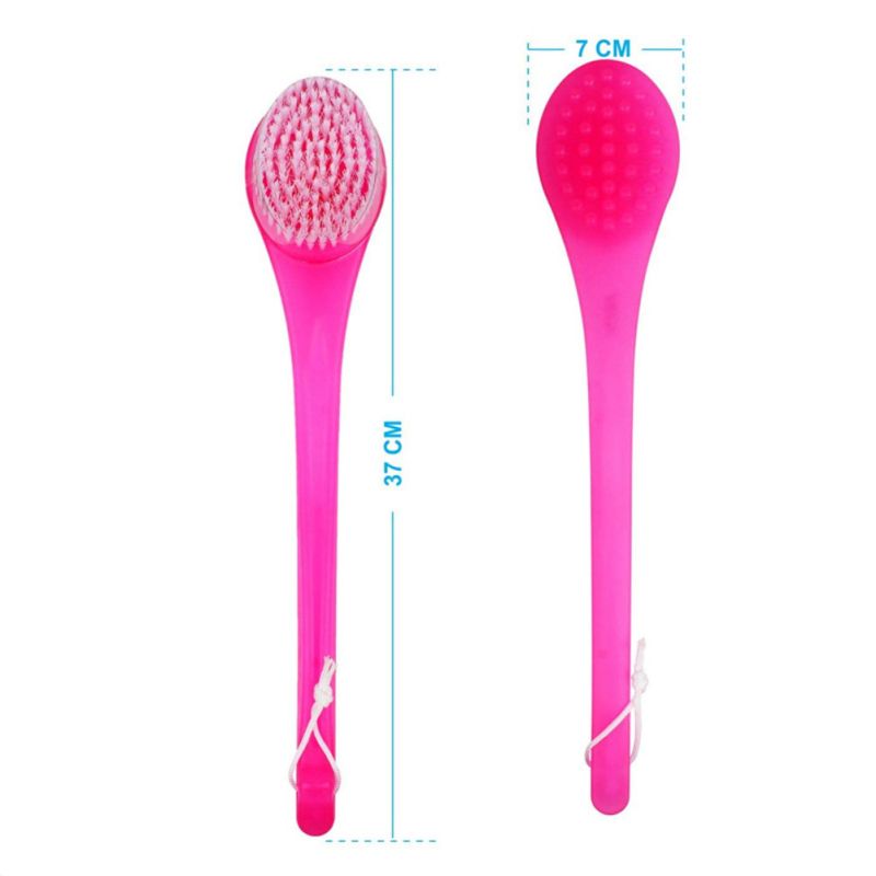 Quels sont les avantages des têtes de pinceau de la brosse de bain du corps de dos en plastique généralement fabriquées de poils ou de fibres en nylon?