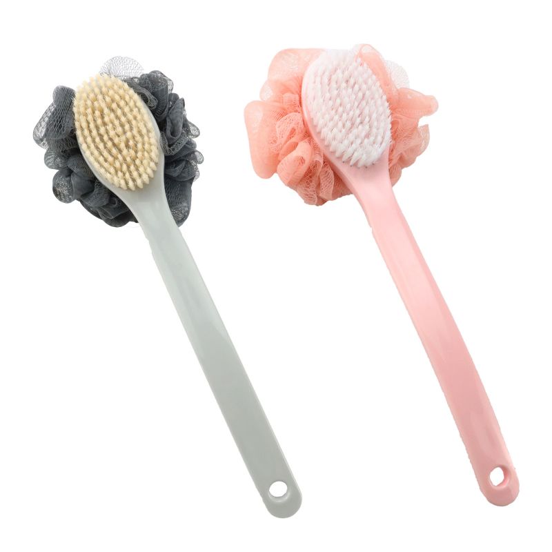 Brosse corporelle en plastique double face