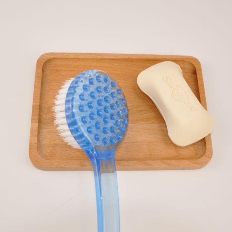 Brosse de bain de massage à long manche en plastique